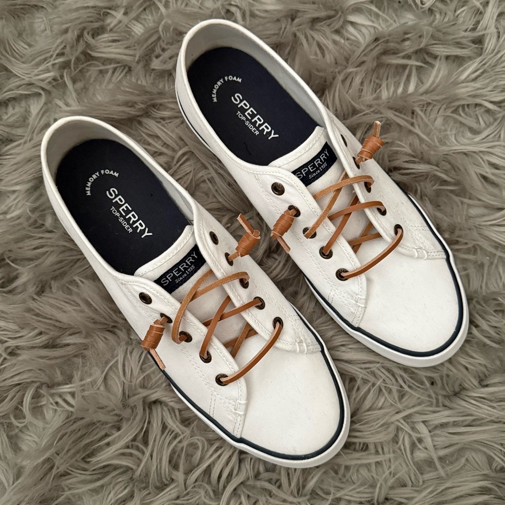 Sperry White Canvas Sneakers